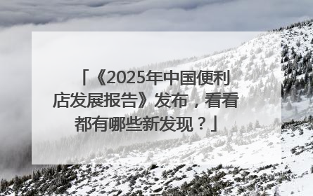 《2025年中国便利店发展报告》发布，看看都有哪些新发现？