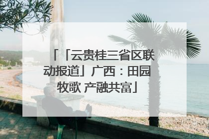 「云贵桂三省区联动报道」广西：田园牧歌 产融共富