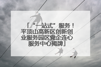 “一站式”服务！平顶山高新区创新创业服务园区党企连心服务中心揭牌