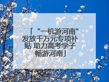 “一机游河南”发放千万元专项补贴 助力高考学子畅游河南