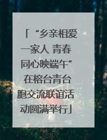 “乡亲相爱一家人 青春同心映端午” 在榕台青台胞交流联谊活动圆满举行