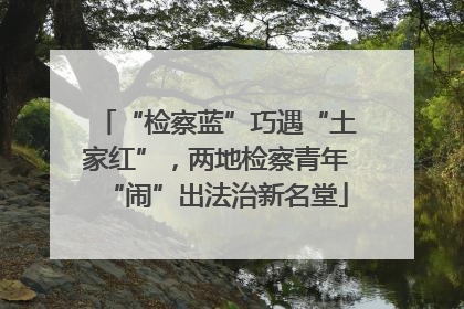 “检察蓝”巧遇“土家红”，两地检察青年“闹”出法治新名堂