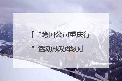 “跨国公司重庆行”活动成功举办