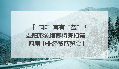 “非”常有“益”！益阳形象馆即将亮相第四届中非经贸博览会