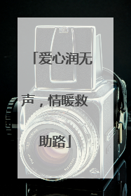 爱心润无声，情暖救助路