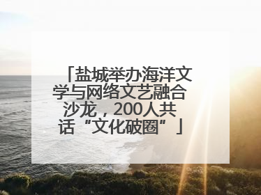 盐城举办海洋文学与网络文艺融合沙龙，200人共话“文化破圈”