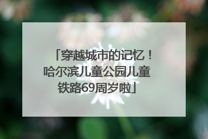 穿越城市的记忆！哈尔滨儿童公园儿童铁路69周岁啦