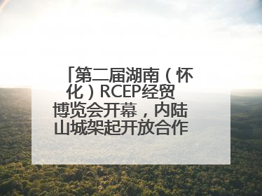 第二届湖南（怀化）RCEP经贸博览会开幕，内陆山城架起开放合作新桥梁