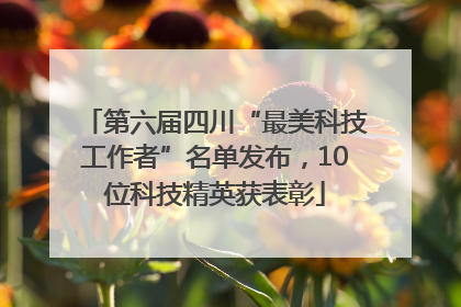 第六届四川“最美科技工作者”名单发布，10位科技精英获表彰