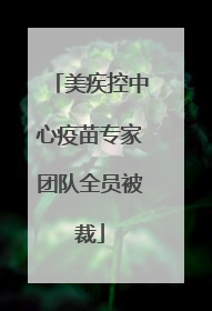 美疾控中心疫苗专家团队全员被裁