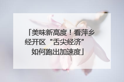 美味新高度！看萍乡经开区“舌尖经济” 如何跑出加速度