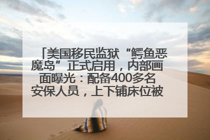 美国移民监狱“鳄鱼恶魔岛”正式启用，内部画面曝光：配备400多名安保人员，上下铺床位被罩在铁丝网里