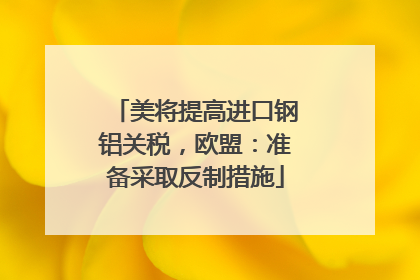 美将提高进口钢铝关税，欧盟：准备采取反制措施