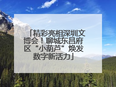 精彩亮相深圳文博会！聊城东昌府区“小葫芦”焕发数字新活力