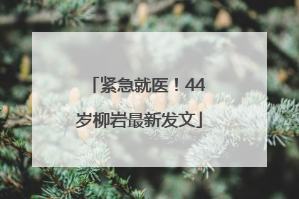 紧急就医！44岁柳岩最新发文