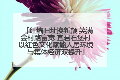 红墙旧址换新颜 笑满金村路富宽 宜君石堡村以红色文化赋能人居环境与集体经济双提升
