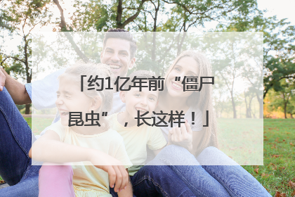 约1亿年前“僵尸昆虫”，长这样！