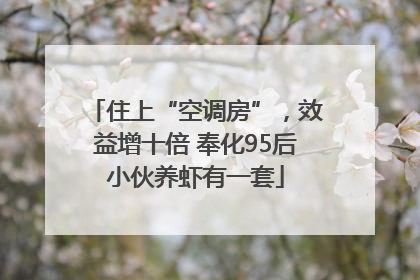 住上“空调房”，效益增十倍 奉化95后小伙养虾有一套