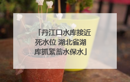 丹江口水库接近死水位 湖北省湖库抓紧蓄水保水