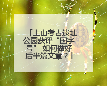 上山考古遗址公园获评“国字号” 如何做好后半篇文章？