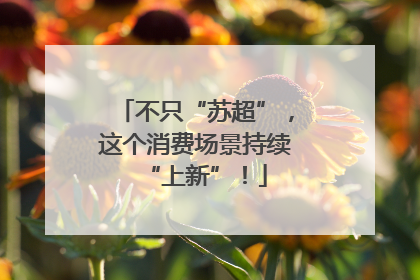 不只“苏超”，这个消费场景持续“上新”！