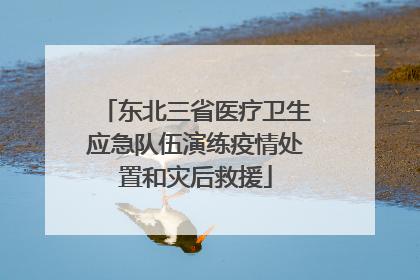 东北三省医疗卫生应急队伍演练疫情处置和灾后救援