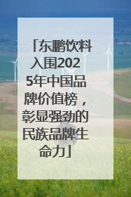 东鹏饮料入围2025年中国品牌价值榜，彰显强劲的民族品牌生命力
