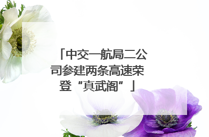 中交一航局二公司参建两条高速荣登“真武阁”