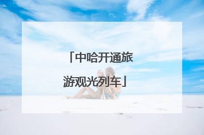 中哈开通旅游观光列车