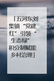 五河东刘集镇“党建红”引领“生态绿” 积分制赋能乡村治理