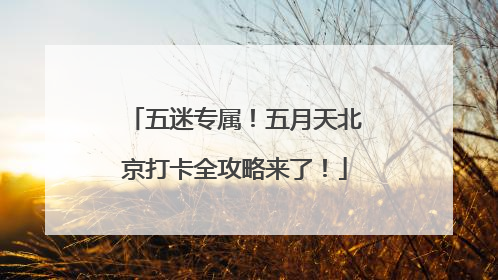 五迷专属！五月天北京打卡全攻略来了！