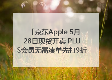 京东Apple 5月28日现货开卖 PLUS会员无需凑单先打9折再叠618优惠