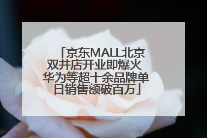 京东MALL北京双井店开业即爆火 华为等超十余品牌单日销售额破百万