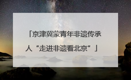 京津冀蒙青年非遗传承人“走进非遗看北京”
