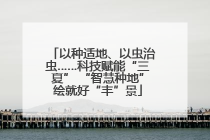 以种适地、以虫治虫……科技赋能“三夏” “智慧种地”绘就好“丰”景