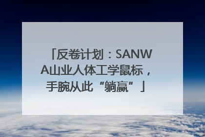 反卷计划：SANWA山业人体工学鼠标，手腕从此“躺赢”