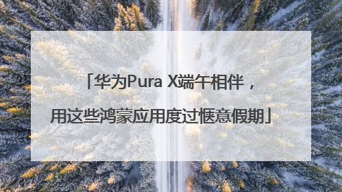 华为Pura X端午相伴，用这些鸿蒙应用度过惬意假期