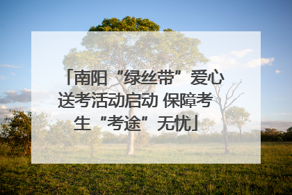 南阳“绿丝带”爱心送考活动启动 保障考生“考途”无忧
