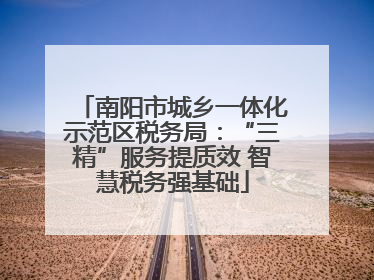 南阳市城乡一体化示范区税务局：“三精”服务提质效 智慧税务强基础