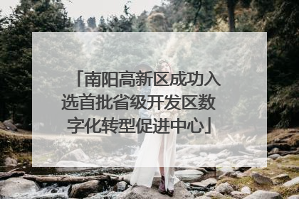 南阳高新区成功入选首批省级开发区数字化转型促进中心