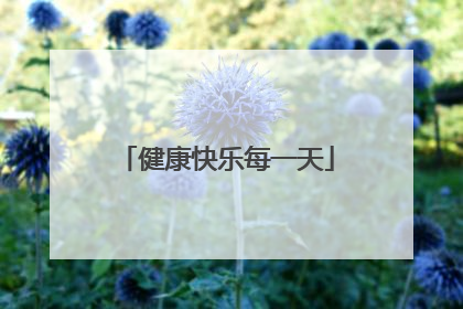 健康快乐每一天