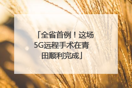 全省首例！这场5G远程手术在青田顺利完成