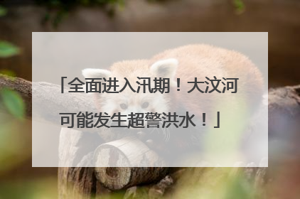 全面进入汛期！大汶河可能发生超警洪水！