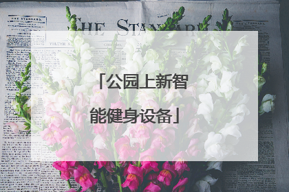 公园上新智能健身设备