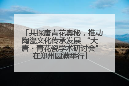 共探唐青花奥秘，推动陶瓷文化传承发展 “大唐・青花瓷学术研讨会”在郑州圆满举行