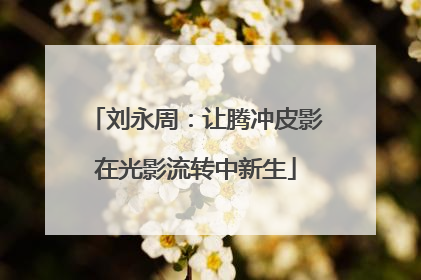 刘永周：让腾冲皮影在光影流转中新生