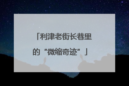 利津老街长巷里的“微缩奇迹”