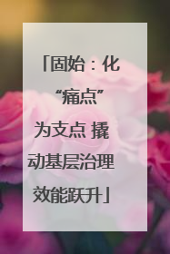 固始：化 “痛点”为支点 撬动基层治理效能跃升