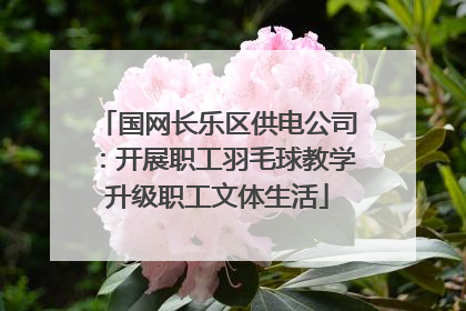 国网长乐区供电公司：开展职工羽毛球教学升级职工文体生活
