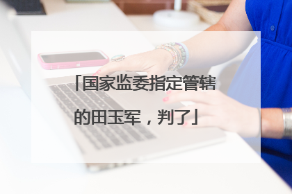 国家监委指定管辖的田玉军，判了